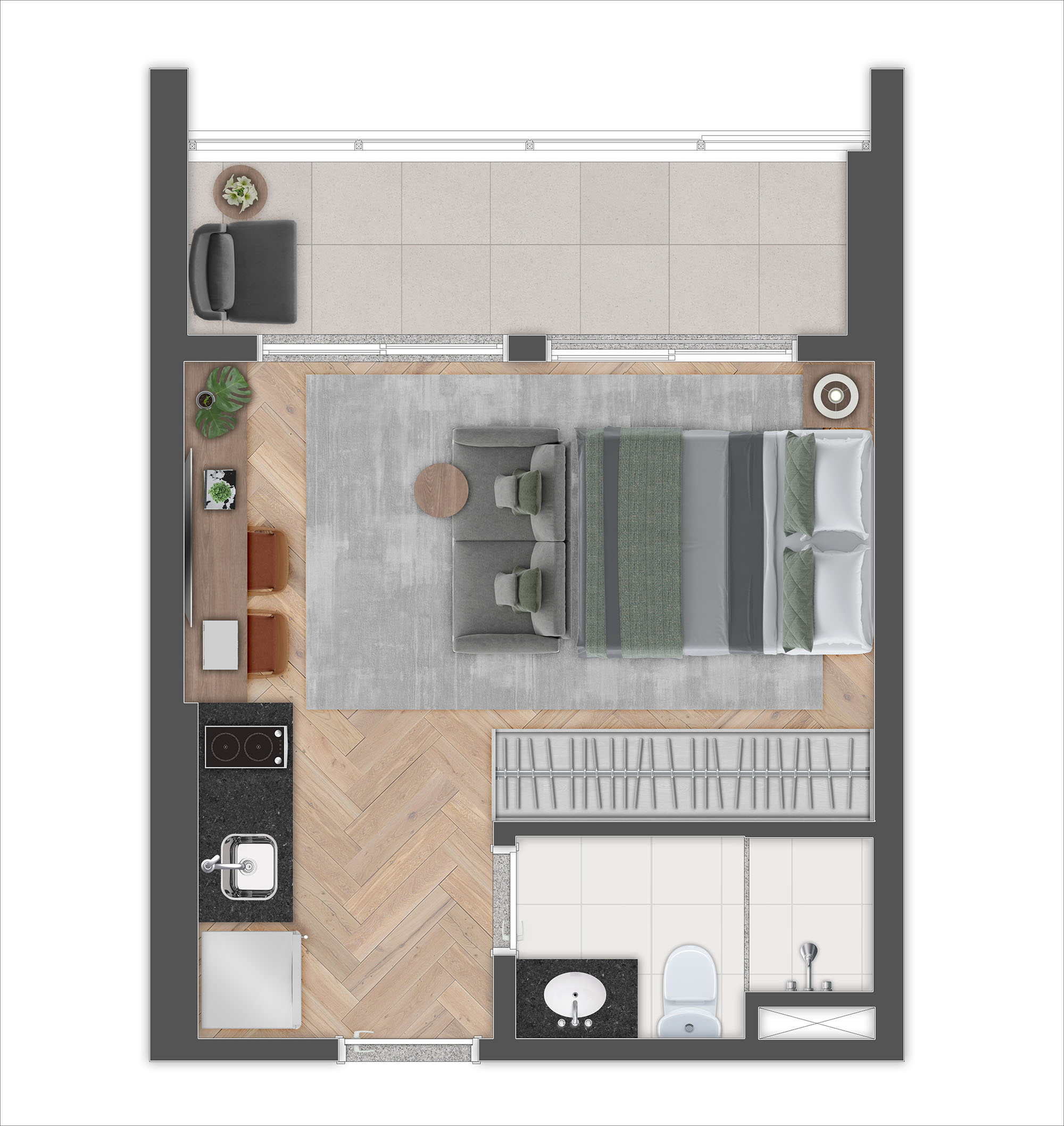 Planta 27m² - R02-LR